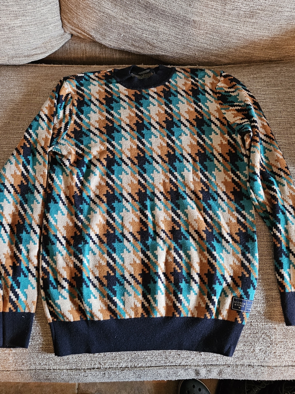 Scotch & Soda Men’s Navy Blue Sweater